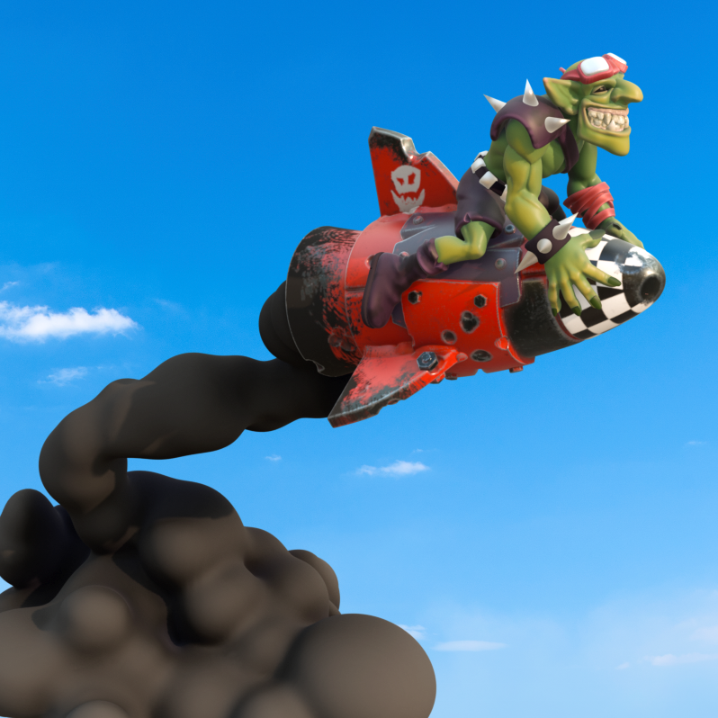 Rocket Goblin Figure 72mm